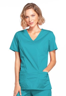 Bluza Core Stretch Mock Wrap D Teal Blue 4728/TLBW/M Bluza Core Stretch Mock Wrap D Teal Blue 4728/TLBW/M