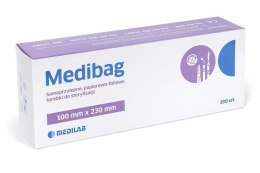 MEDIBAG 100 mm x 230 mm 200 szt. SAMOPRZYLEPNE TOREBKI DO STERYLIZACJI