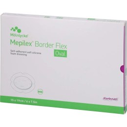 MOLNLYCKE Mepilex Border Flex Oval 15 x 19cm /opk. 5 szt Opatrunek piankowy do leczenia szerokiego zakresu ran