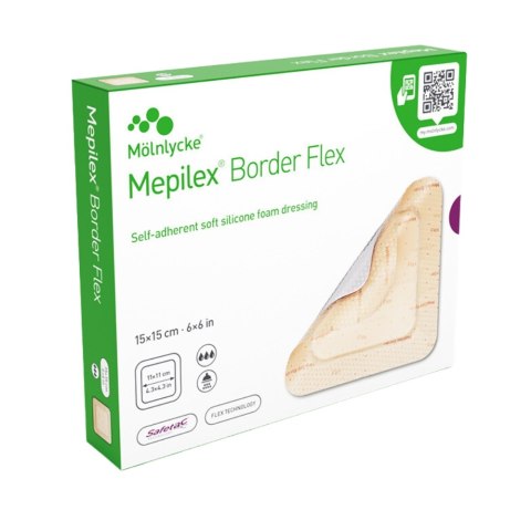 Opatrunek Mepilex Border FLEX 15 x 15 /opk. 5 szt Opatrunek Mepilex Border FLEX 15 x 15 /opk. 5 szt