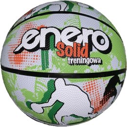 PIŁKA DO KOSZYKÓWKI ENERO SOLID R.7 ZIELONO-BIAŁA