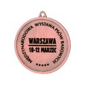 Medal brązowy- biegi - medal stalowy grawerowany laserem- RMI