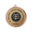 Medal brązowy ogólny z miejscem na emblemat 25 mm - medal stalowy z grawerem na laminacie