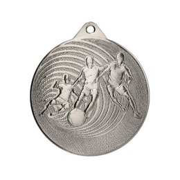 MEDAL METALOWY PIŁKA NOŻNA FI 70 MMC3070 - SREBRNY