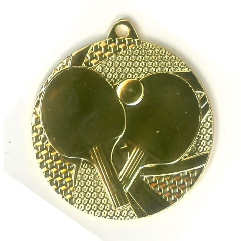 Medal złoty- tenis stołowy - medal stalowy