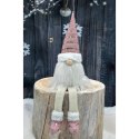 SKRZAT DEKORACYJNY SHINY SANTA 38+20CM RÓŻOWY