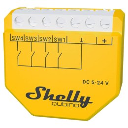 Kontroler Scen Shelly Qubino Wave i4 DC Z-Wave (DC 5-24V)