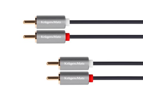 Kabel 2RCA-2RCA 5m Kruger&Matz Basic