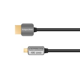 Kabel HDMI - micro HDMI wtyk-wtyk (A-D) 3.0m Kruger&Matz