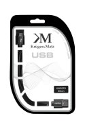 Kabel USB - micro USB wtyk-wtyk 0.2m Kruger&Matz