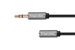 Kabel jack 3.5 wtyk stereo - 3.5 gniazdo stereo 3m Kruger&Matz Basic