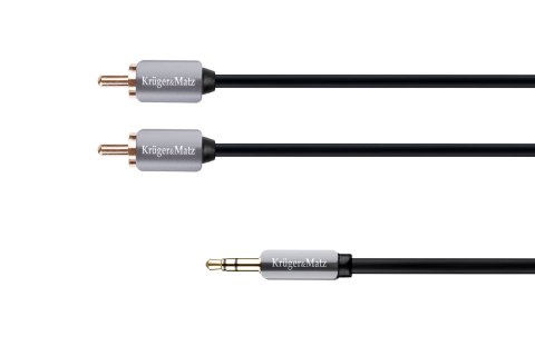 Kabel wtyk jack 3.5 - 2RCA stereo 3.0m Kruger&Matz