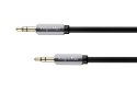 Kabel wtyk prosty - wtyk prosty jack 3.5 stereo 1.0m Kruger&Matz