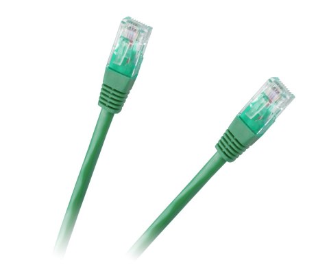 Patchcord kabel UTP 8c wtyk-wtyk 0,5m CCA zielony cat.6e