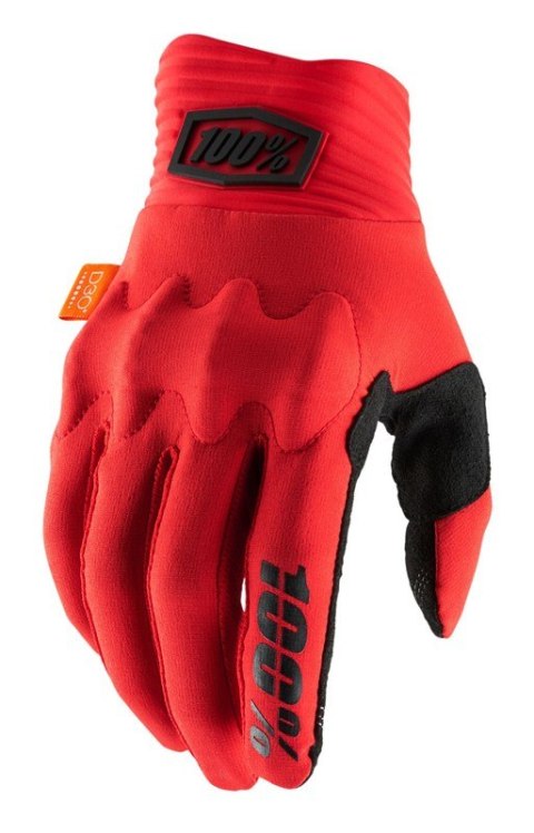 Rękawiczki 100% COGNITO Glove red black roz. L (długość dłoni 193-200 mm) (WYPRZEDAŻ -50%)