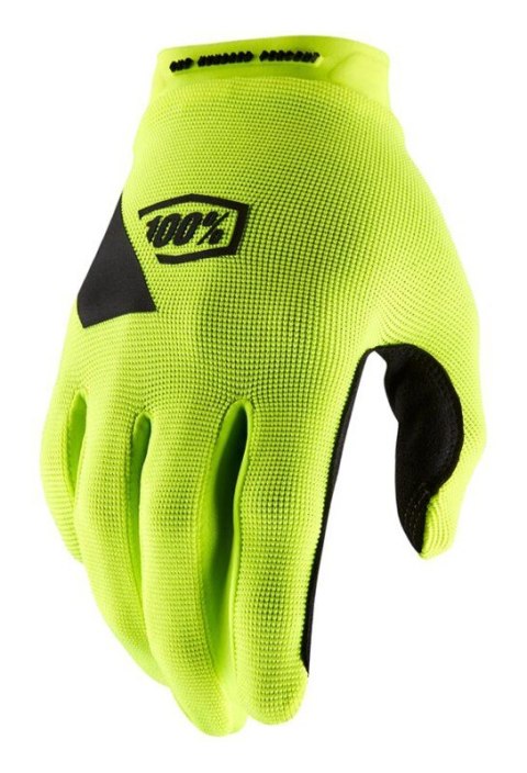 Rękawiczki 100% RIDECAMP Glove fluo yellow roz. L (długość dłoni 193-200 mm) (WYPRZEDAŻ -50%)