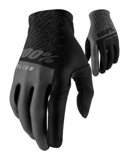 Rękawiczki 100% CELIUM Glove black grey roz. L (długość dłoni 193-200 mm) (WYPRZEDAŻ -50%)