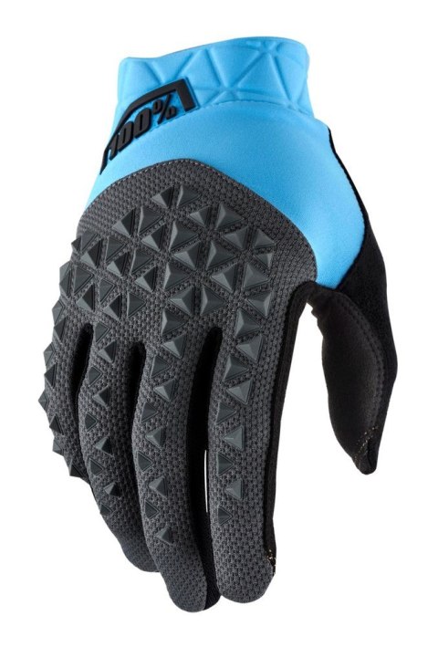 Rękawiczki 100% GEOMATIC Glove cyan charcoal roz. XL (długość dłoni 200-209 mm) (WYPRZEDAŻ -50%)