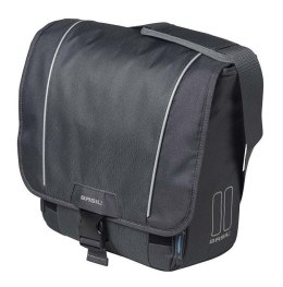 Sakwa miejska pojedyncza BASIL SPORT DESIGN COMMUTER BAG 18L, tablet/notebook, mocowanie na haki Hook-On System, wodoodporna gra