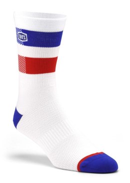 Skarpety 100% FLOW Performance socks white S/M (WYPRZEDAŻ -50%)