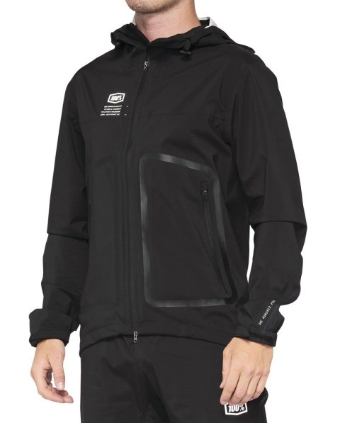 Kurtka męska 100% HYDROMATIC Jacket Black roz. L (WYPRZEDAŻ -50%)