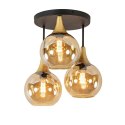 Lampa sufitowa 3xE27 CALLISTO BLACK/GOLD