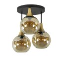 Lampa sufitowa 3xE27 CALLISTO BLACK/GOLD