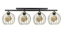 Lampa sufitowa 4xE27 BACCA BLACK/GOLD