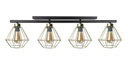 Lampa sufitowa 4xE27 FEBRIS BLACK/GOLD