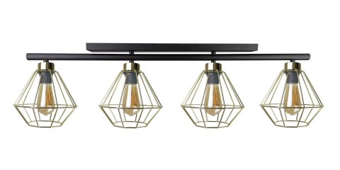 Lampa sufitowa 4xE27 FEBRIS BLACK/GOLD