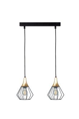 Lampa wisząca 2xE27 SELENE BLACK/GOLD