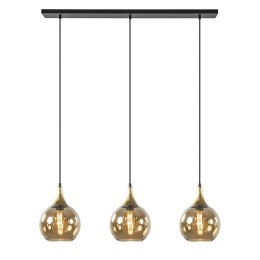 Lampa wisząca 3xE27 CALLISTO BLACK/GOLD