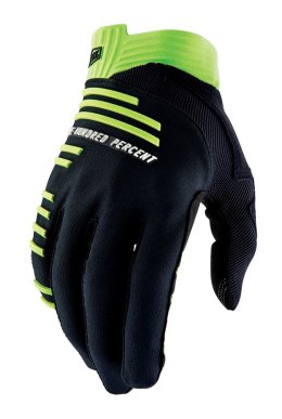 Rękawiczki 100% R-CORE Gloves Black Lime - XL (długość dłoni 200-209 mm) (WYPRZEDAŻ -50%)