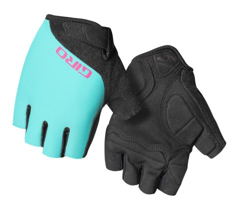 Rękawiczki damskie GIRO JAG'ETTE krótki palec screaming teal neon pink roz. XL (obwód dłoni od 204 mm / dł. dłoni od 195 mm)