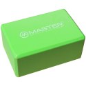 Kostka Klocek do Jogi MASTER Green 23 x 15 x 10 cm