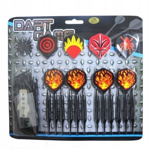 Lotki Rzutki do Gry w Darta MASTER Arrows 16g (12 lotek, 100 grotów)