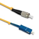 Qoltec Patchcord światłowodowy FC/UPC - SC/UPC | Singlemode | 9/125 | G652D | Simplex | 20m