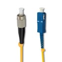 Qoltec Patchcord światłowodowy FC/UPC - SC/UPC | Singlemode | 9/125 | G652D | Simplex | 20m