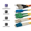 Qoltec Patchcord światłowodowy FC/UPC - SC/UPC | Singlemode | 9/125 | G652D | Simplex | 2m