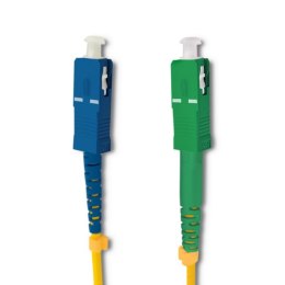 Qoltec Patchcord światłowodowy SC/APC - SC/UPC | Singlemode | 9/125 | G652D | Simplex | 1m