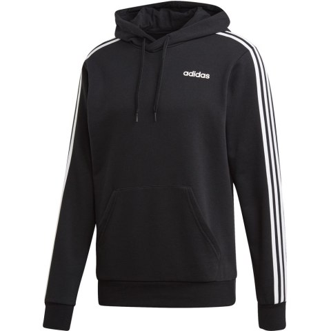 Bluza męska adidas Essentials 3 Stripes Pullover French Terry czarna DU0498