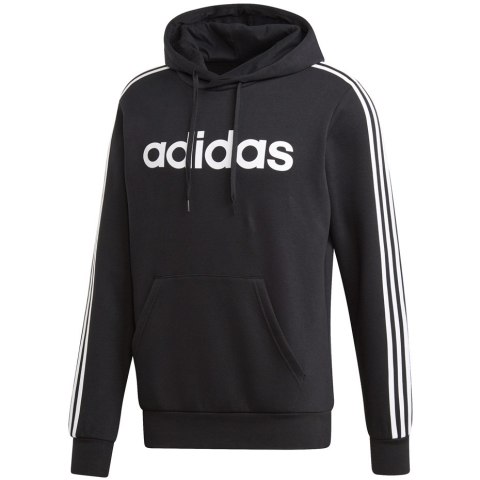 Bluza męska adidas Essentials 3S PO FL czarna DQ3096