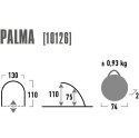 Namiot plażowy High Peak Palma niebiesko szary 10126