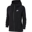 Bluza damska Nike Essentials Hoodie FZ FLC czarna BV4122 010