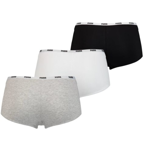 Majtki damskie Puma Mini Short 3 szare, białe, czarne 907591 01/5030060011 Majtki damskie Puma Mini Short 3 szare, białe, czarne 907591 01/5030060011