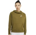 Bluza damska Nike Essentials Fnl Po Flc zielona BV4116 368