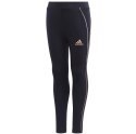 Legginsy dla dzieci adidas Lg Cot Tight granatowe GG3497