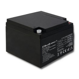 Qoltec Akumulator AGM | 12V | 24Ah | Bezobsługowy | Wydajny | LongLife | do UPS, skutera