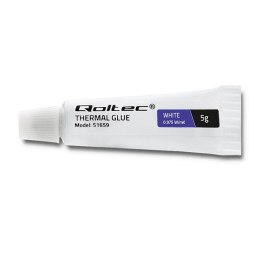 Qoltec Klej termoprzewodzący 0.975 W/m-K | 5g | Biały