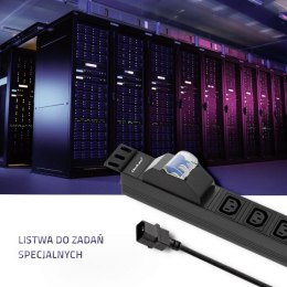 Qoltec Listwa zasilająca PDU antyprzeciążeniowa do RACK 19